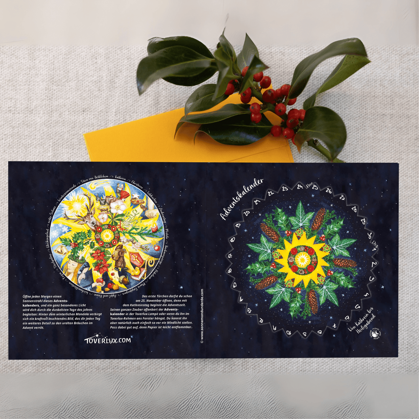 Advent Calendar Sonne Mond und Erde - Toverlux - Toverlux