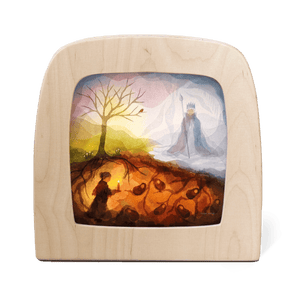 Vogel Geluk - Gaia and the King Silhouette - Toverlux - Toverlux